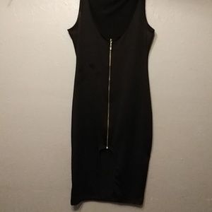 Black zip front dress size 3X